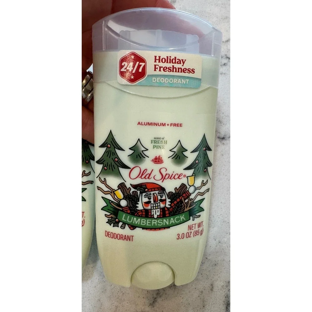 Old Spice Aluminum Free Deodorant for Men HTF Lumbersnack Pine‎ Scent 3oz 3 pk